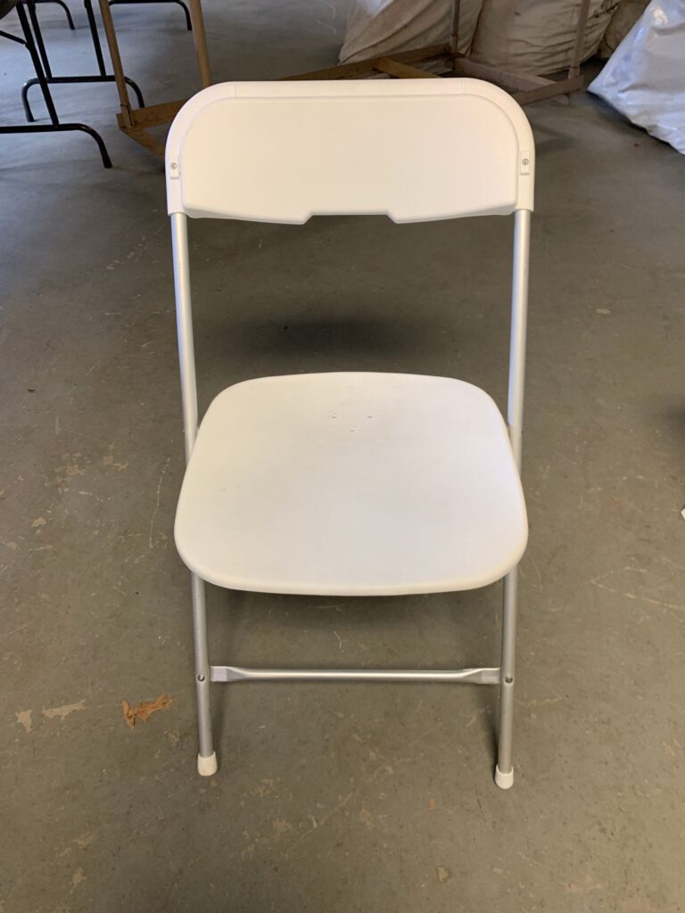 Standard White Plastic Chair