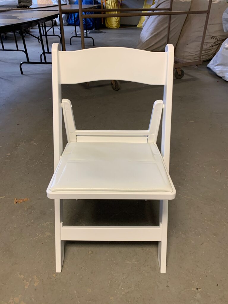 White Garden Padded Chair